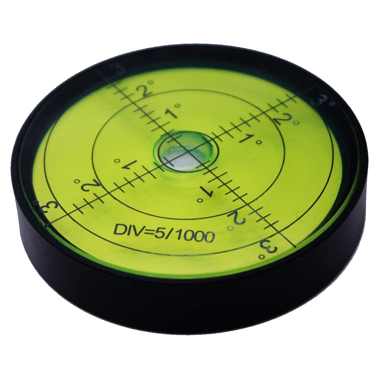 Nivelador Horizontal de Burbuja GEONASSUR 60mm Aluminio Negro Verde