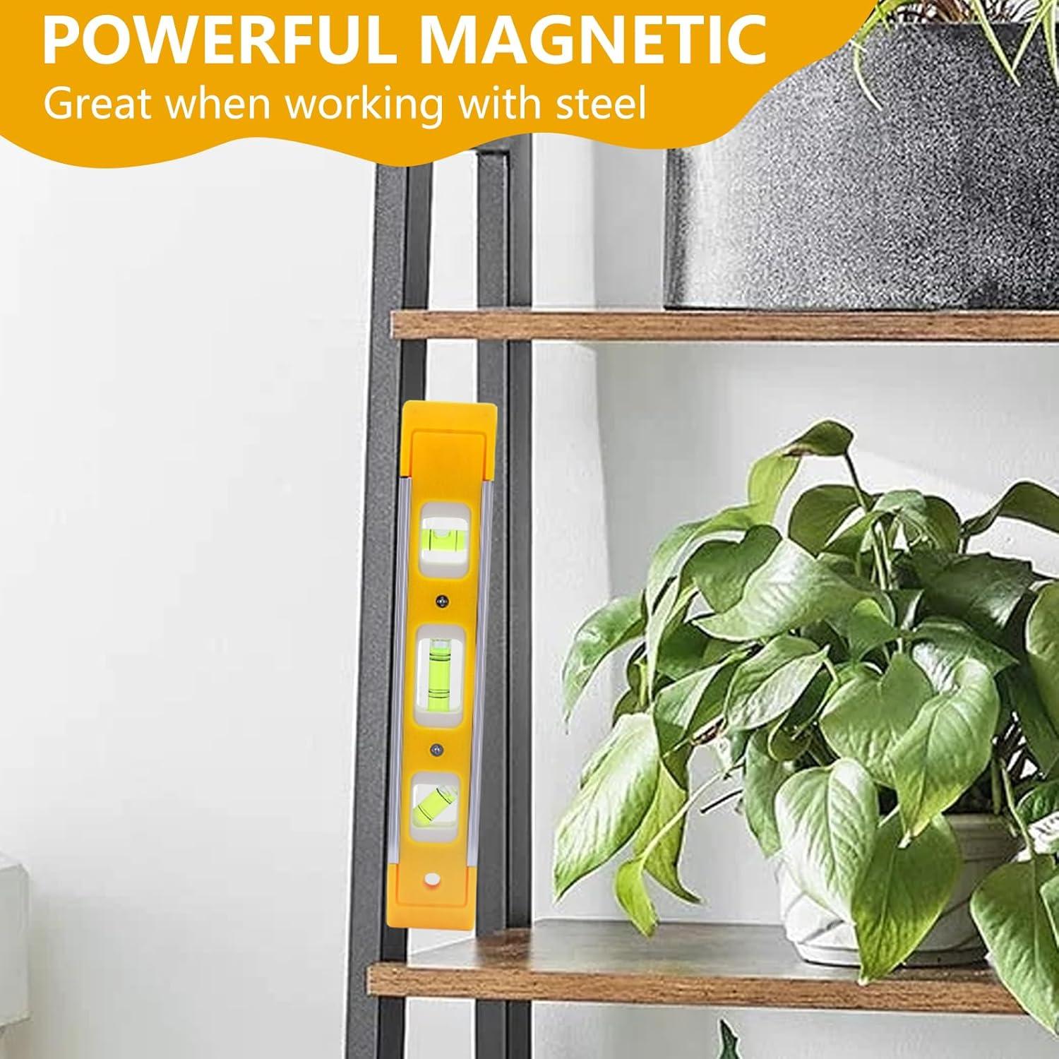 Nivel Torpedo Magnético DTDNZKN 230 mm con 3 Niveles de Burbuja