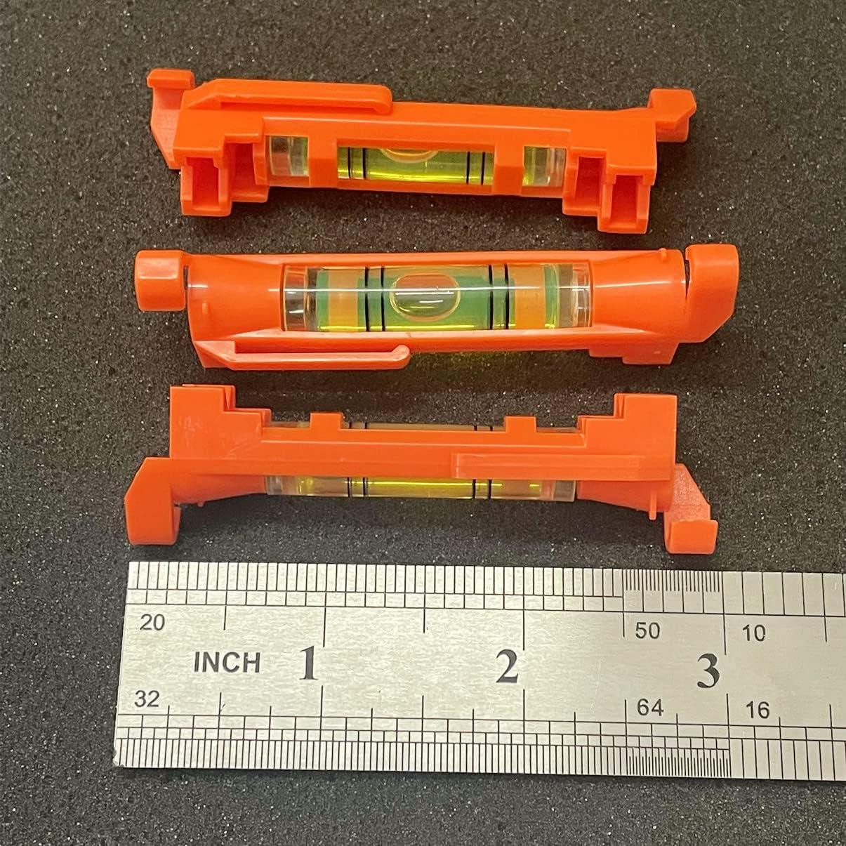 Nivel de Burbuja Colgante ZUJHPYMI 5 Pcs 75x12.5mm Rojo