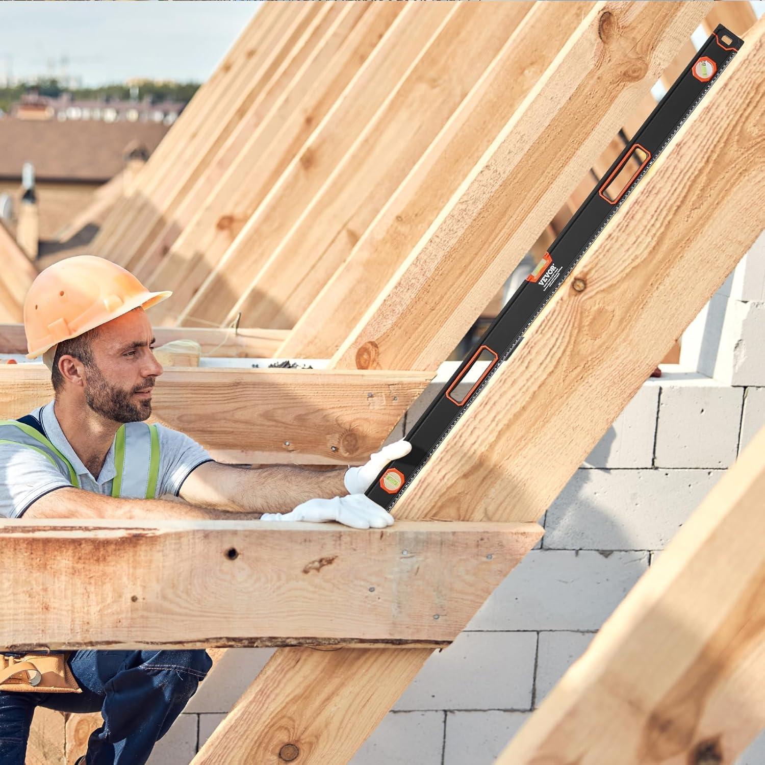Nivel Torpedo Magnético VEVOR 6 Piezas Aluminio 25.4-198.12 cm