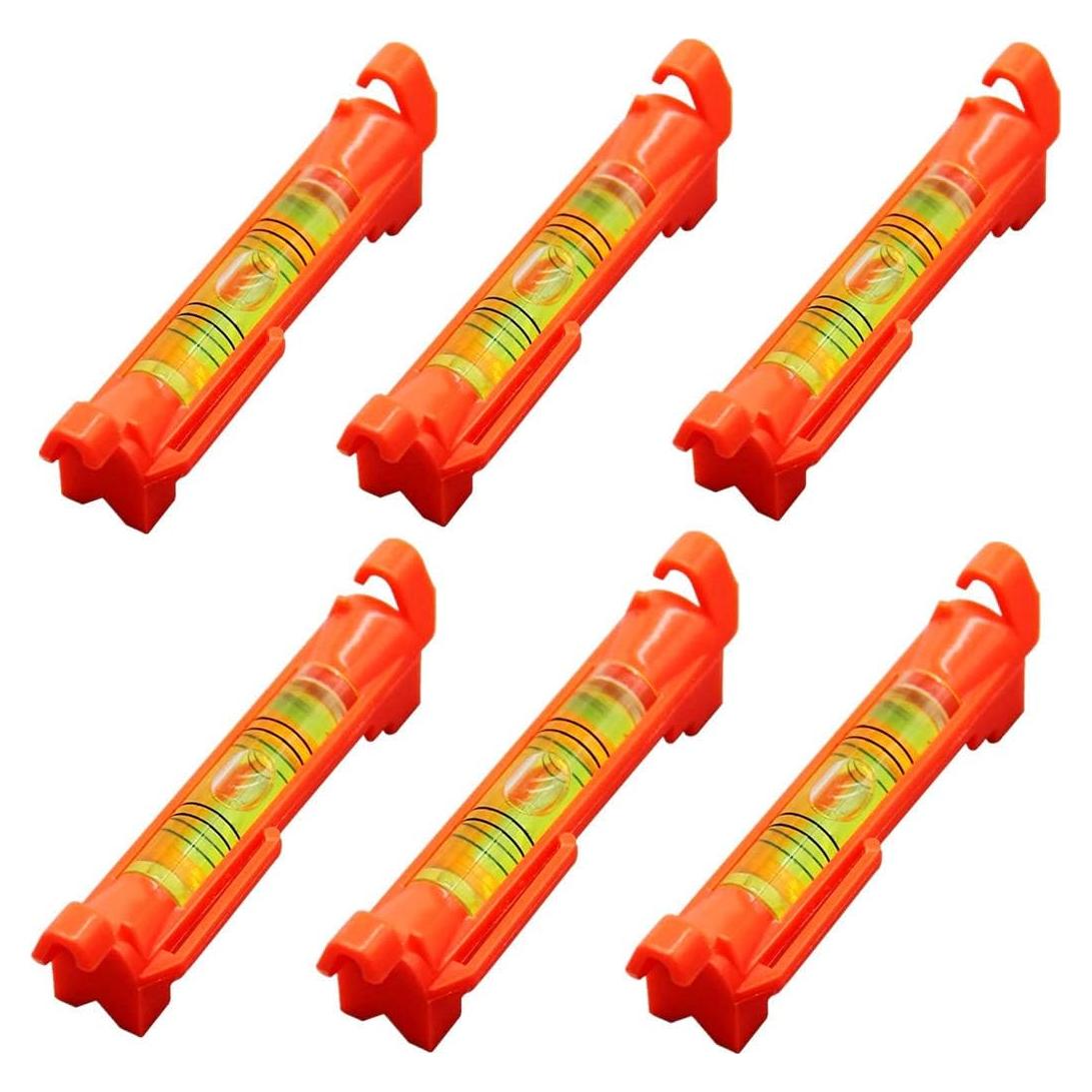 6 Niveles de Burbuja Colgantes WOYISEPG Rojo 75x12.5mm