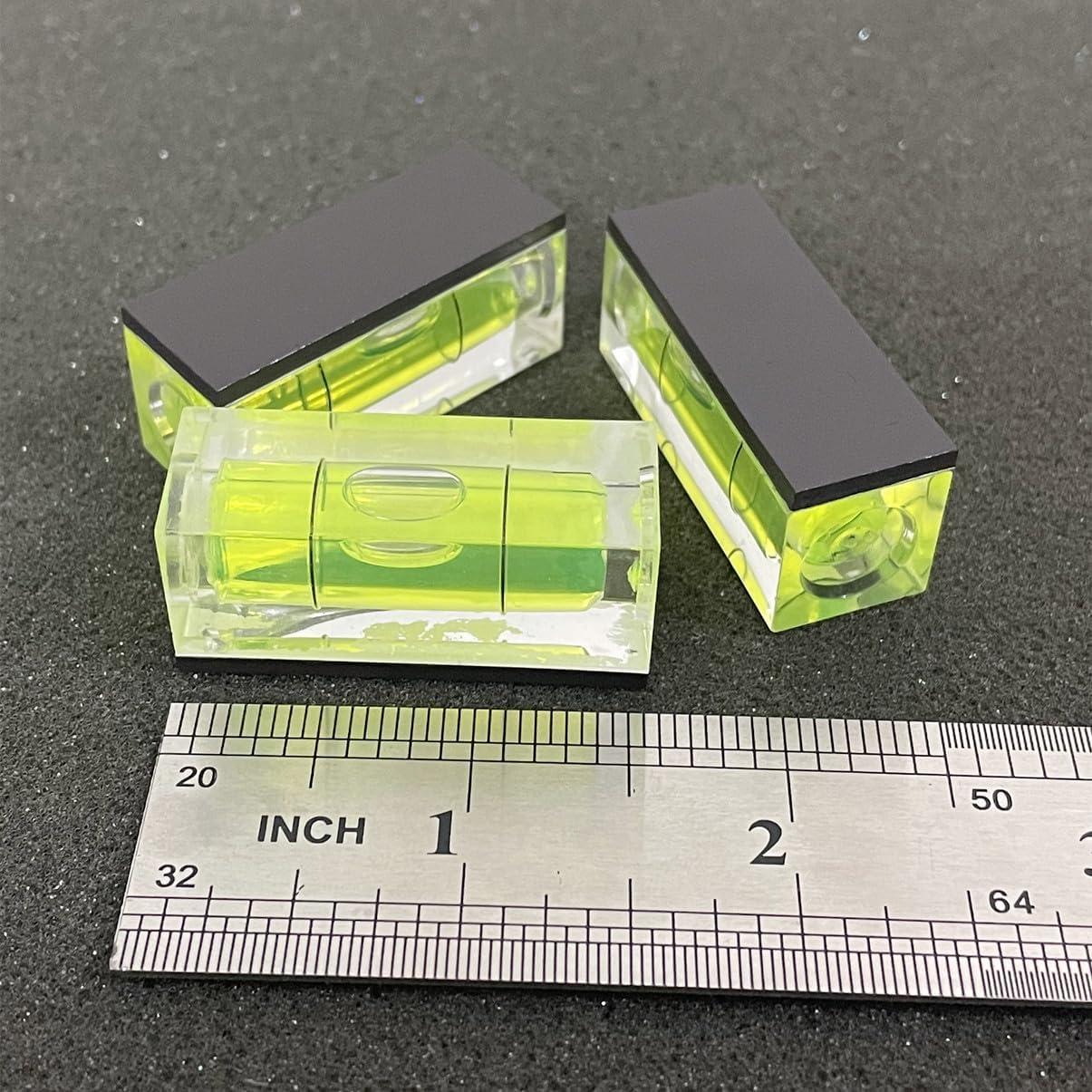 Nivel de Burbuja Magnético ZUJHPYMI 2 Pcs 15x15x40mm