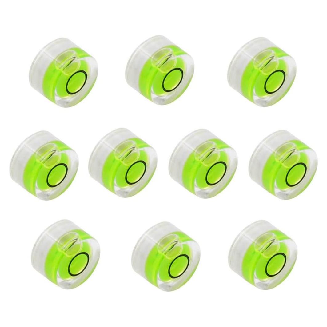 10 Niveles de Burbuja Mini Circulares WOYISEPG 10x6mm