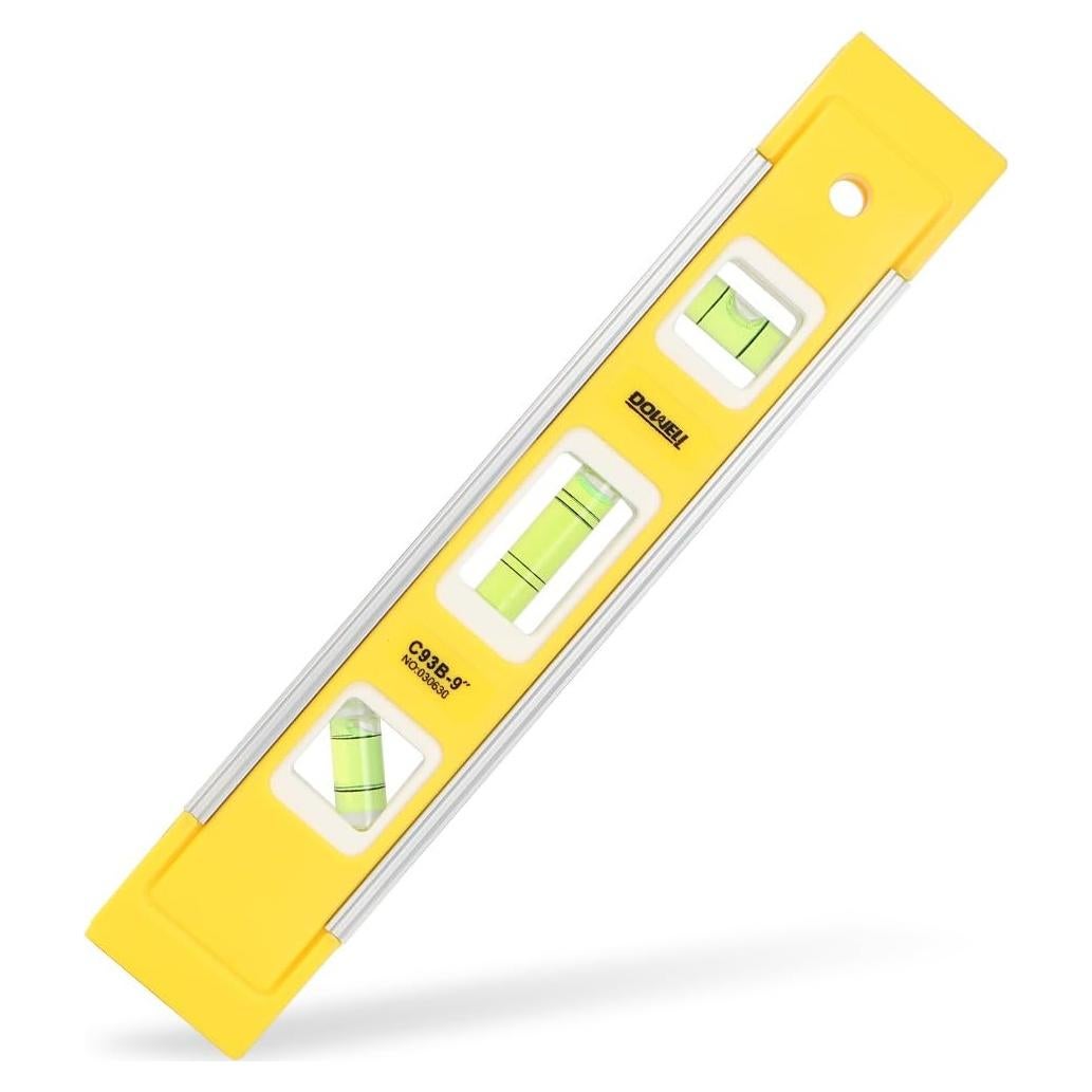 Nivel de Caja Magnético DOWELL 22.8 cm con 3 Burbujas