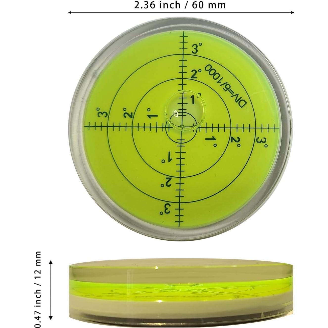 Nivel de Burbuja Circular Magnético GEONASSUR 60mm Precisión