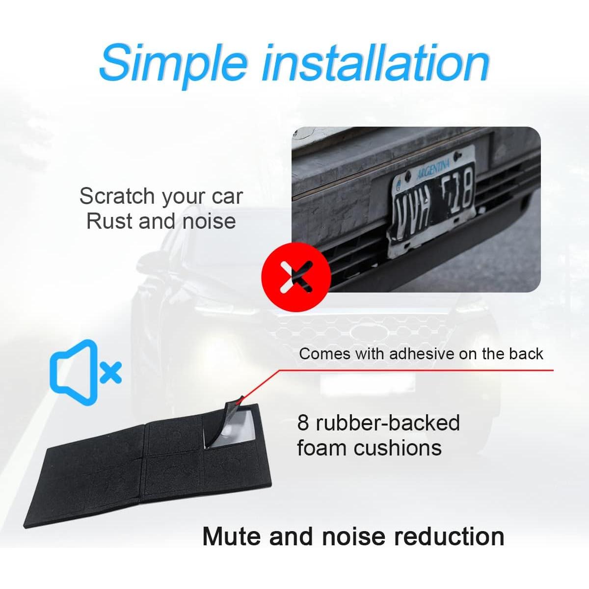 Kits de Tornillos Antirrobo YALOK para Placas de Licencia 8PCS