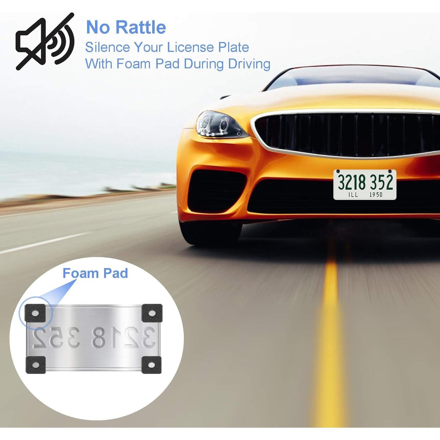 8 Tornillos de Placa de Matrícula Acero Inoxidable Valardoh