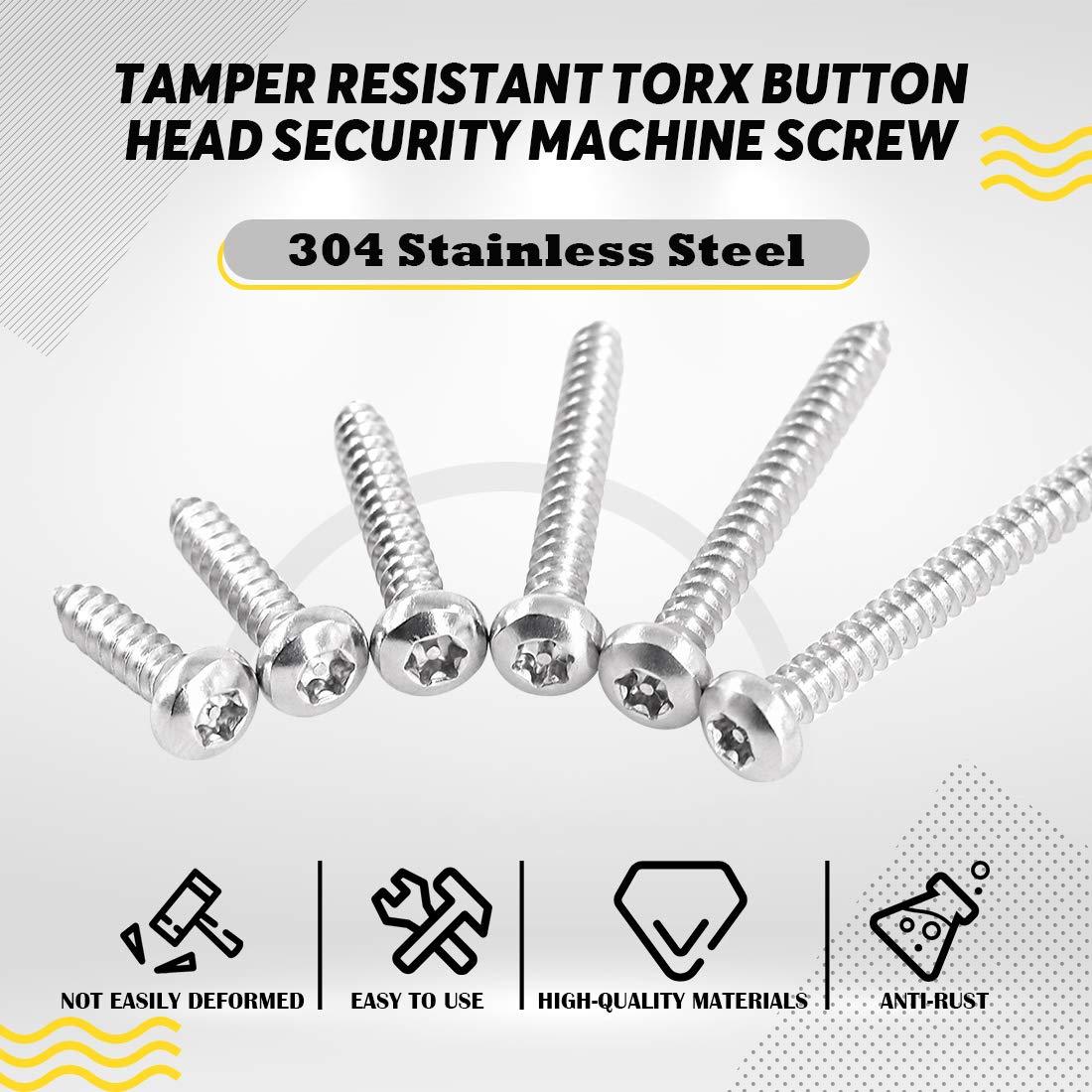 Kit de Tornillos de Cabeza Redonda Torx Hilitchi 210 Pcs