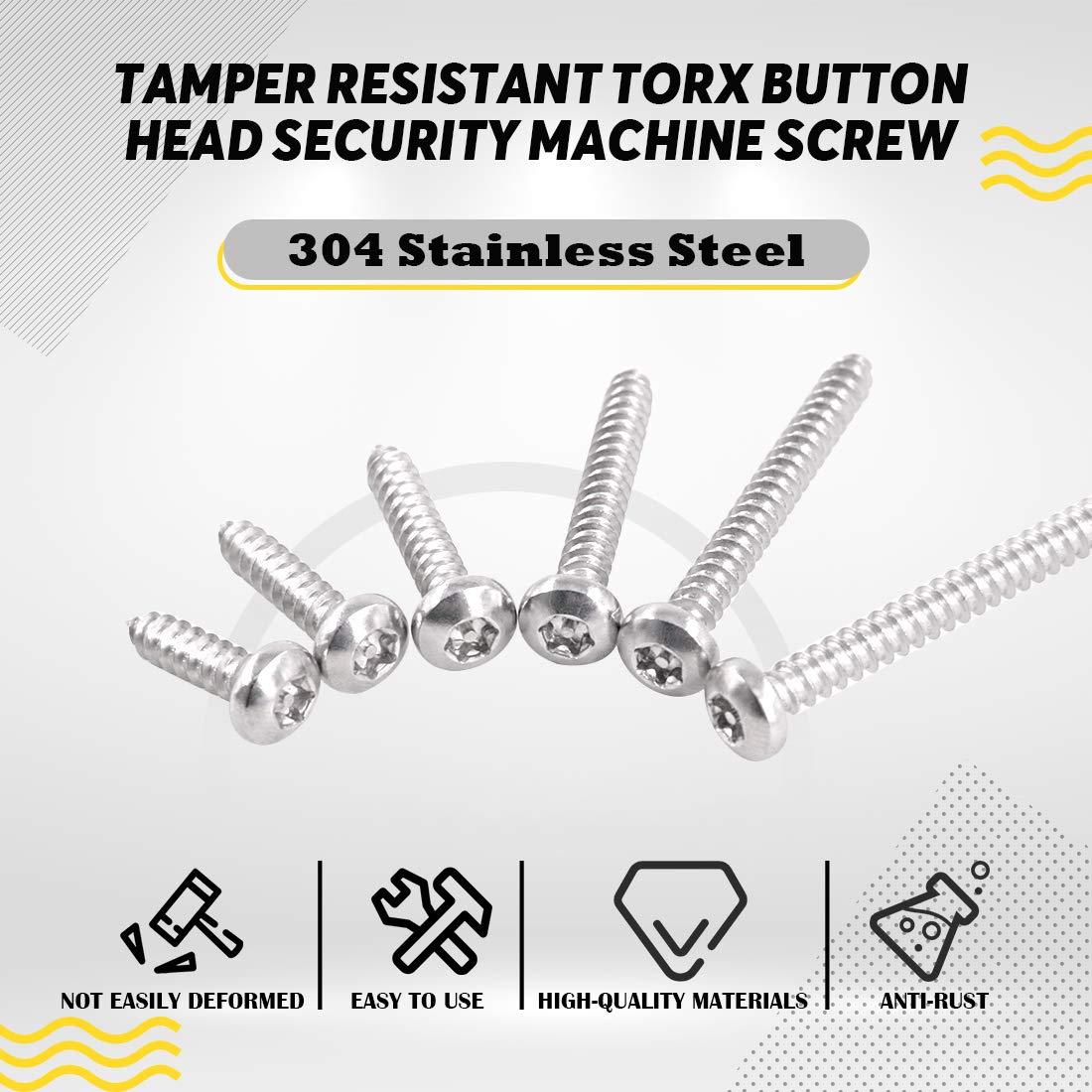 Kit de Tornillos Torx de Cabeza Redonda Hilitchi 210 Pcs