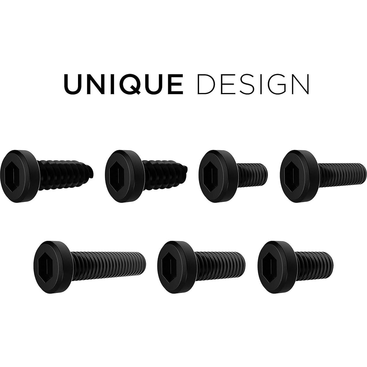 Kit de Tornillos Antirrobo Rightcar Solutions - Acero Inoxidable Negro