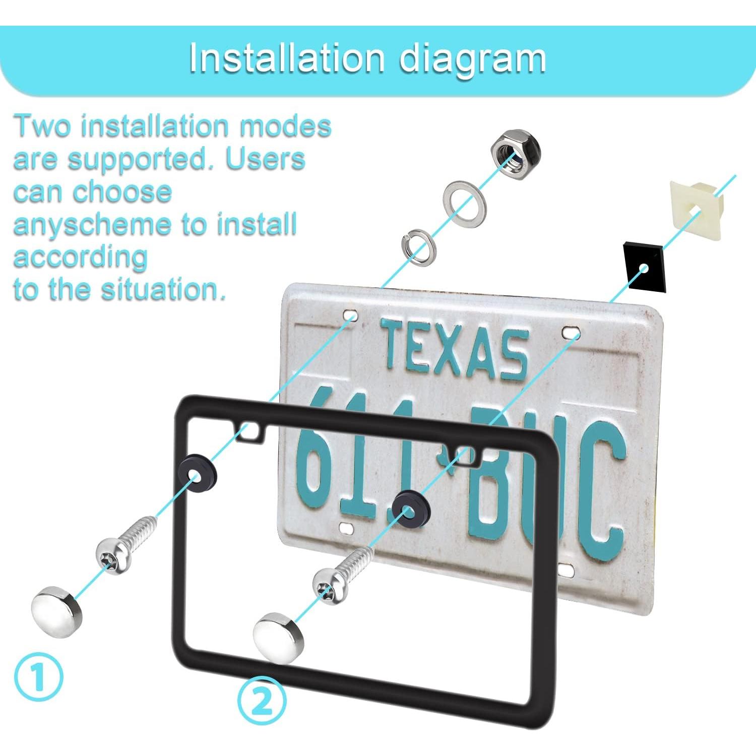 Kit de Tornillos Antirrobo para Placas de Licencia AccEncyc M6x20mm