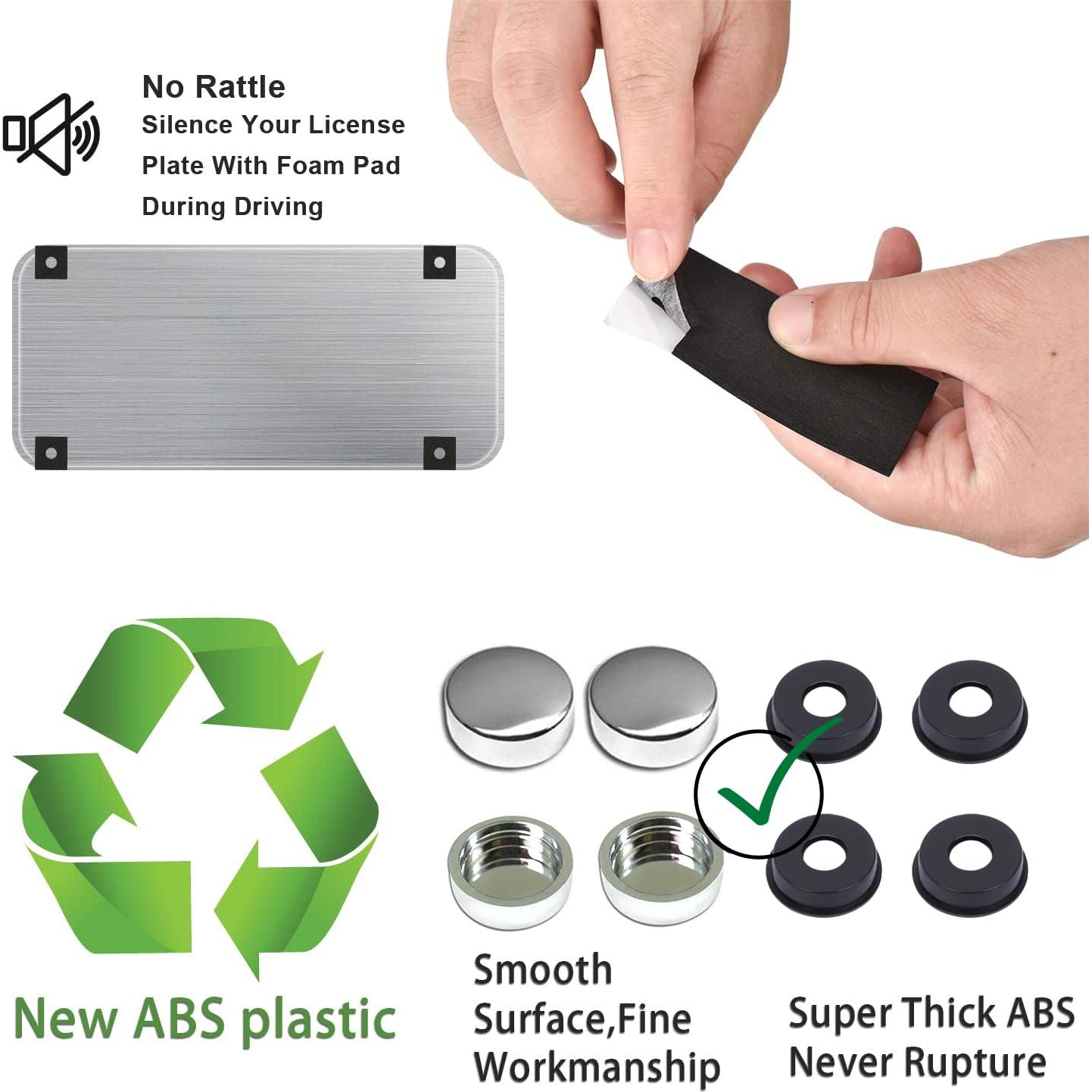 Kit de Tornillos Antirrobo para Placas de Licencia AccEncyc M6x20mm