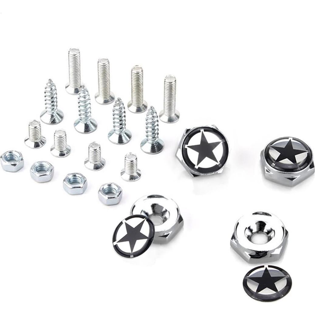 Kit de Tornillos para Placas de Licencia Mysttoo - Acero Inoxidable 4PCS