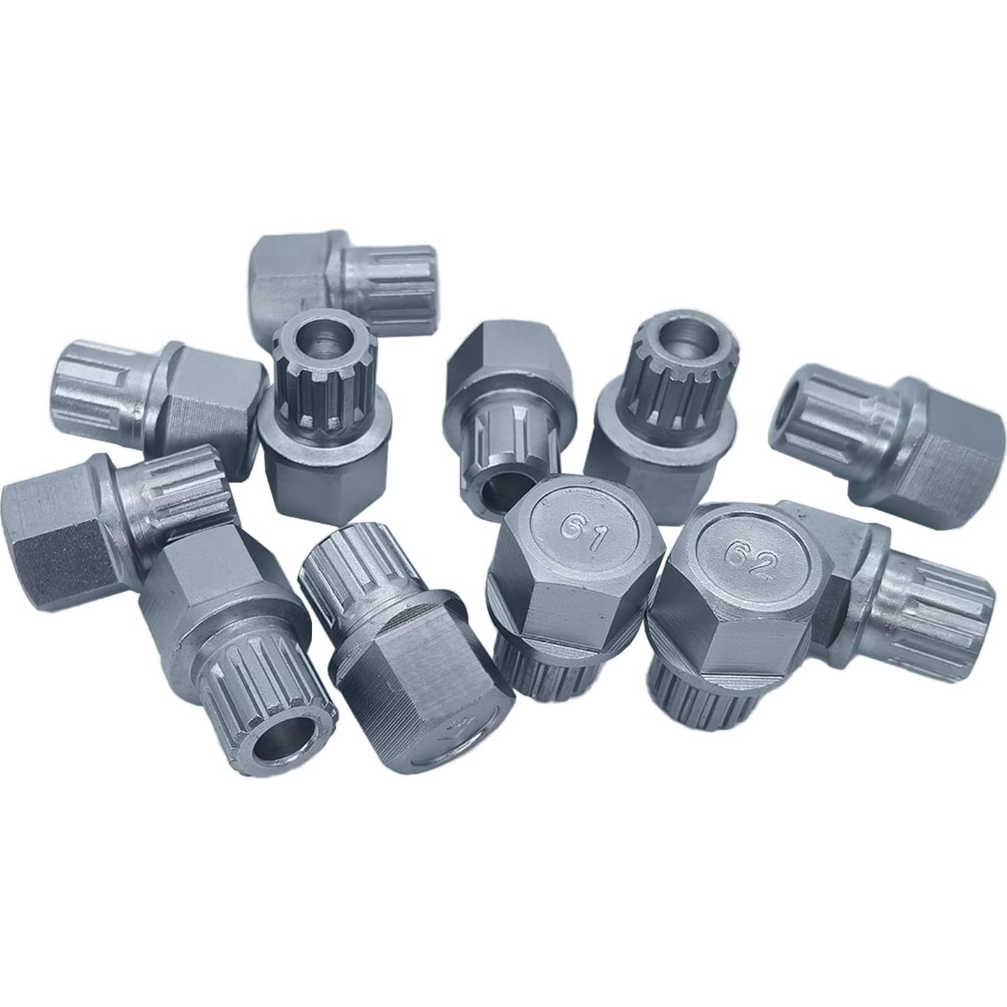 Llave de bloqueo de rueda DIPMOTOR 57mm acero cromado