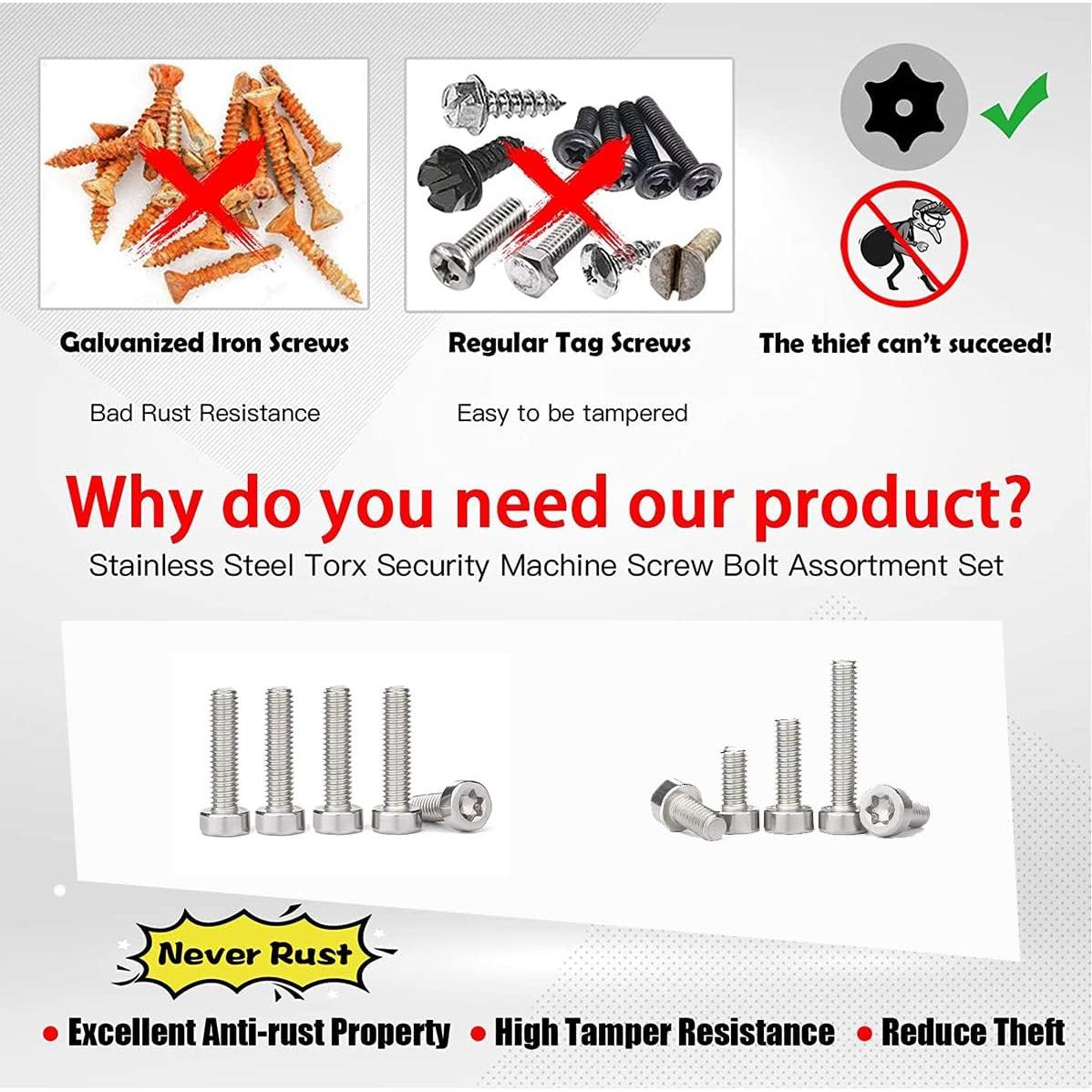 Tornillo Torx Spline T25 M5-0.8x16mm Milikaco - 10 Pcs