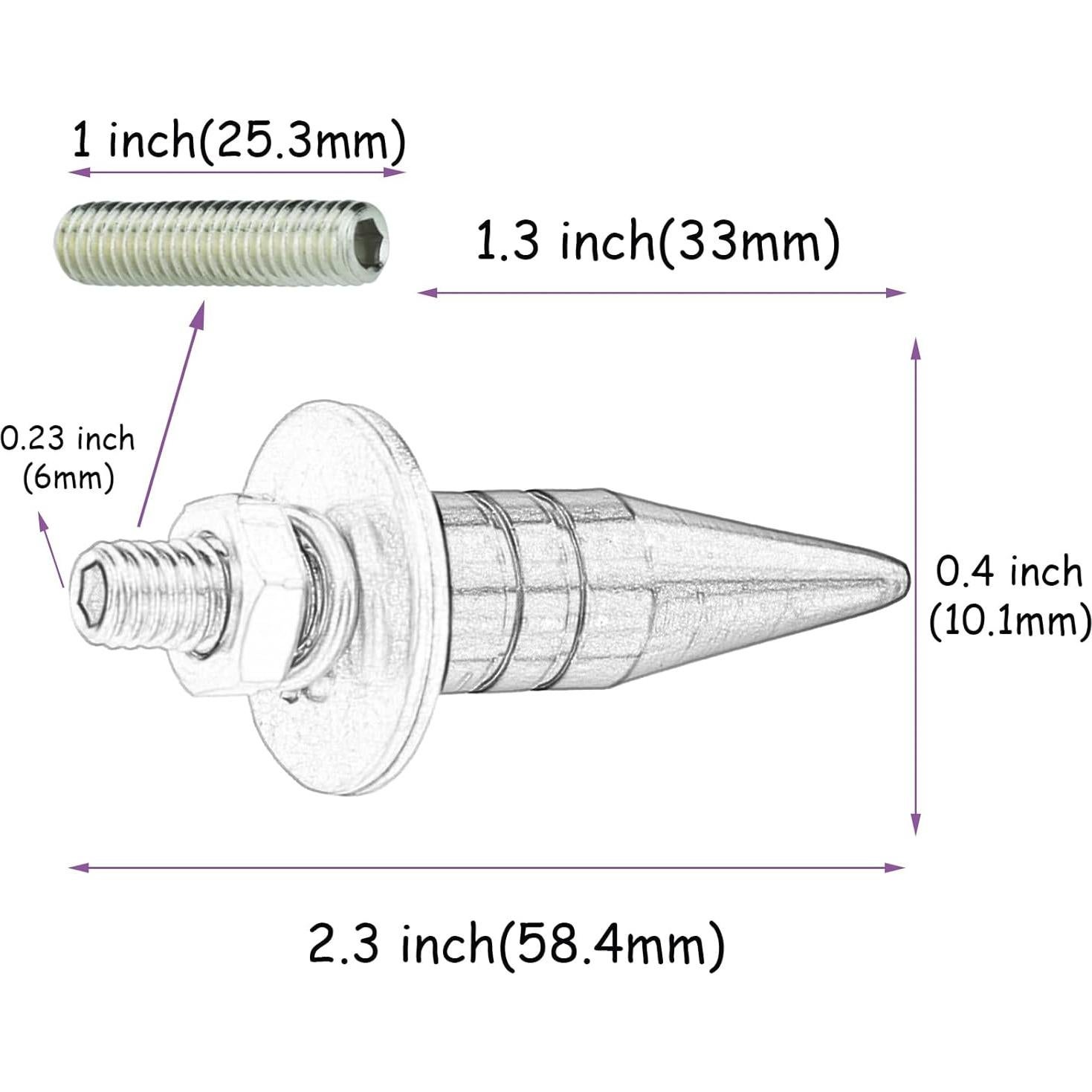Tornillos Antirrobo para Placa de Matrícula Temzzer 4 Pcs
