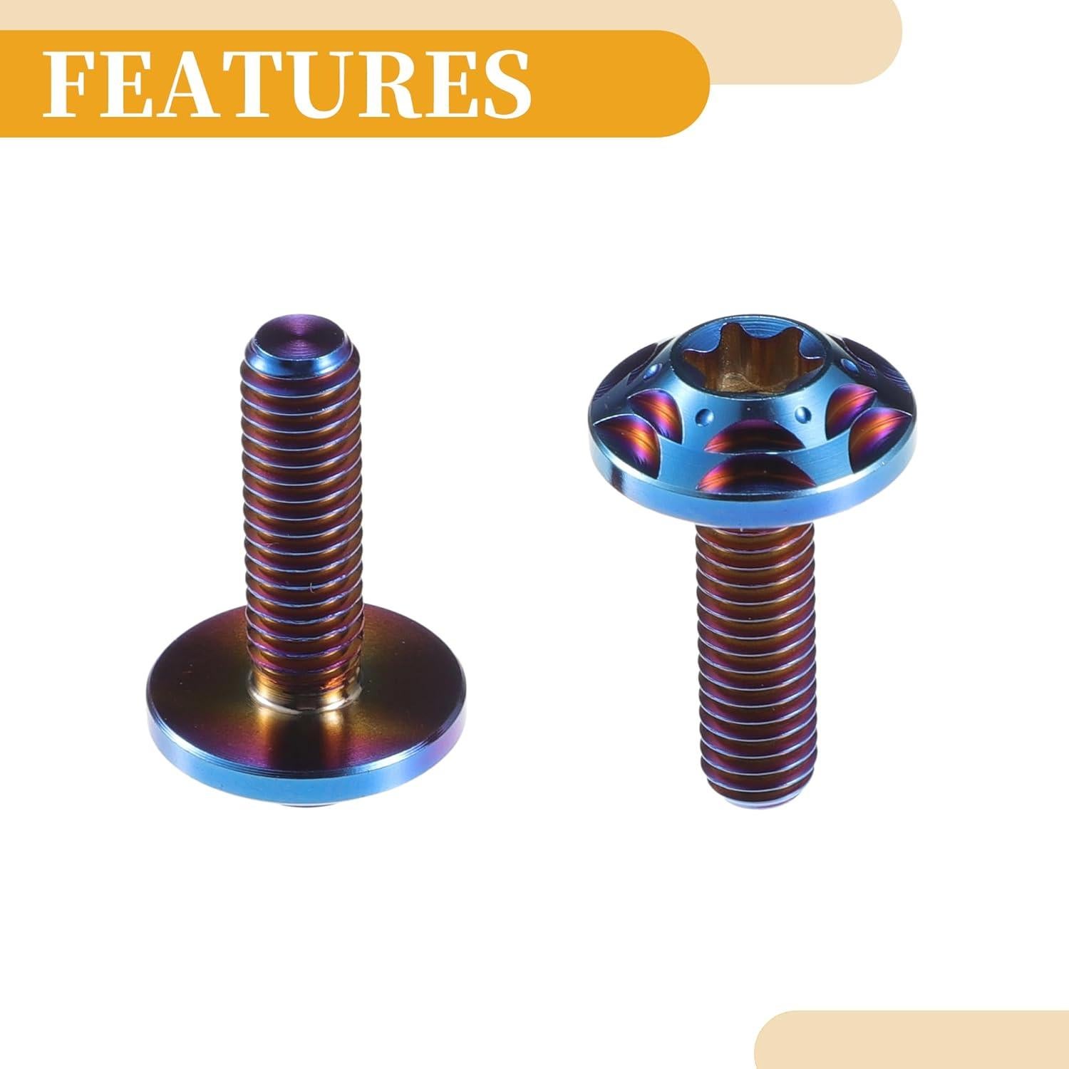 Tornillos Antirrobo para Placas de Licencia Partuto M6 Azul