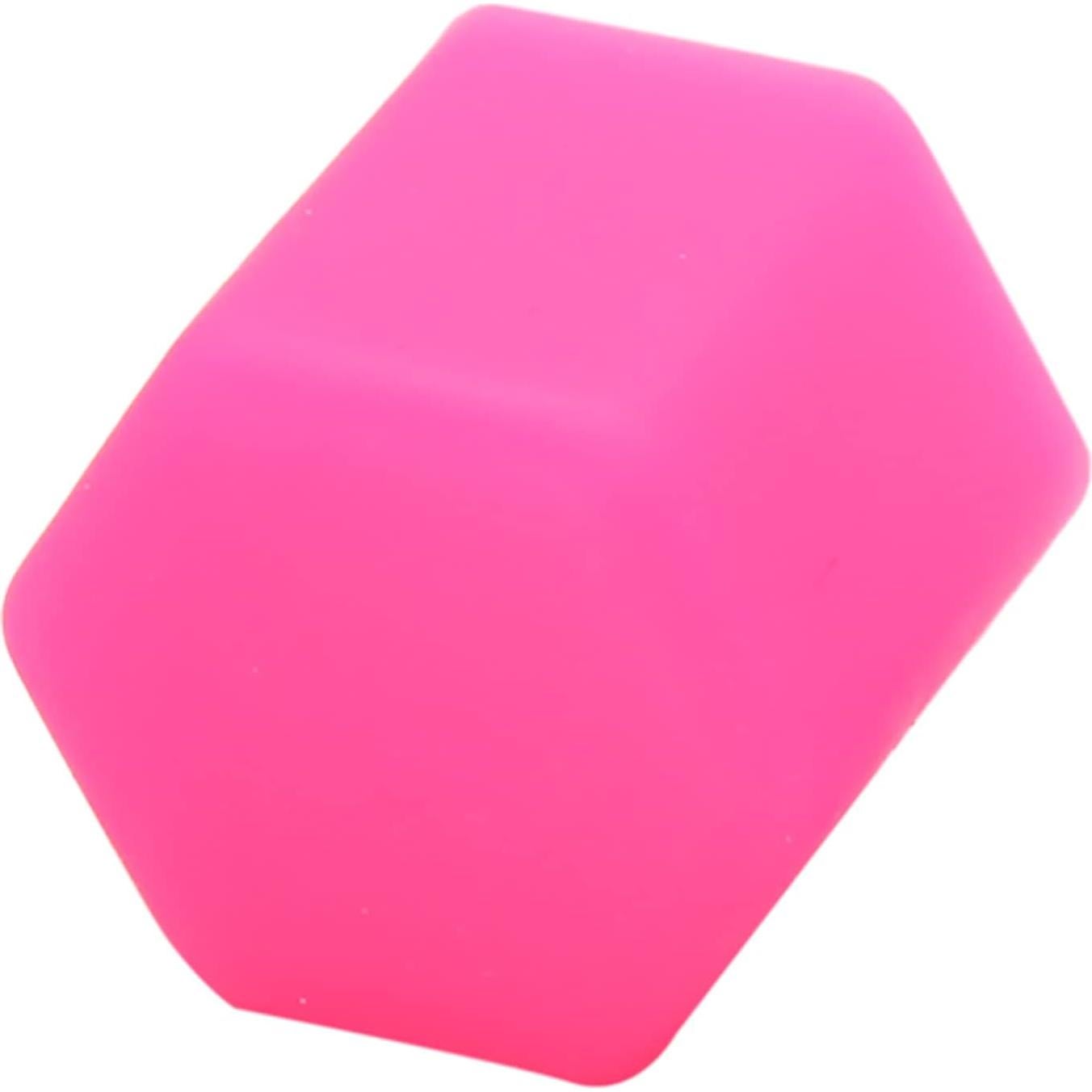 Tapa de Tuerca de Rueda uxcell 17mm Silicona Rosa - 20 Pcs