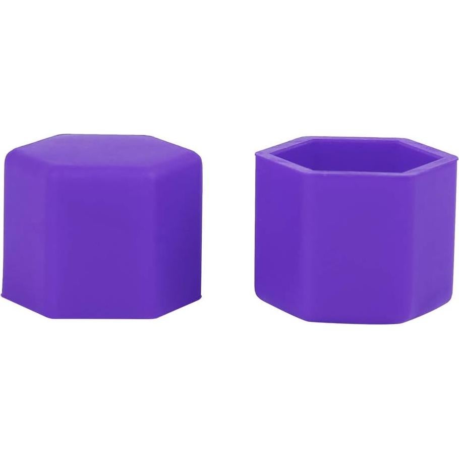 Cubiertas de Tornillos de Rueda X AUTOHAUX 20pcs 21mm Silicona Púrpura