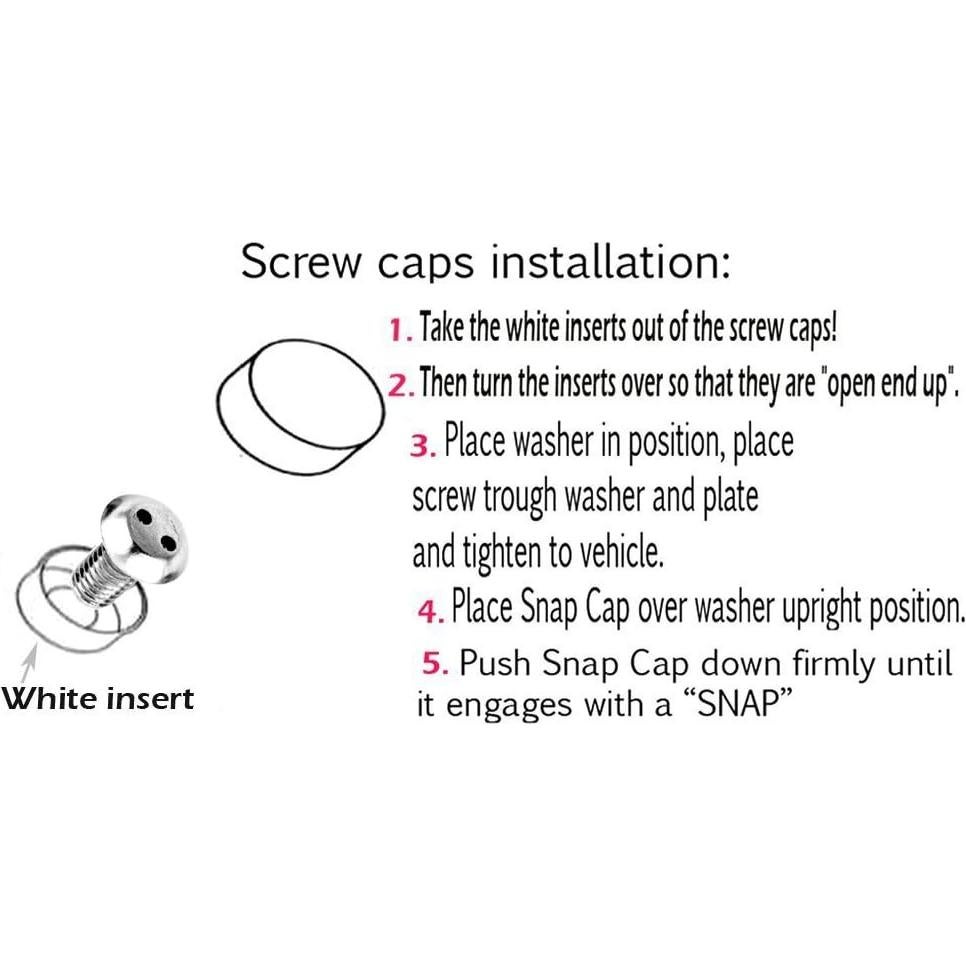 Marco de Placa de Licencia Acero Inoxidable LFPartS M6x20mm