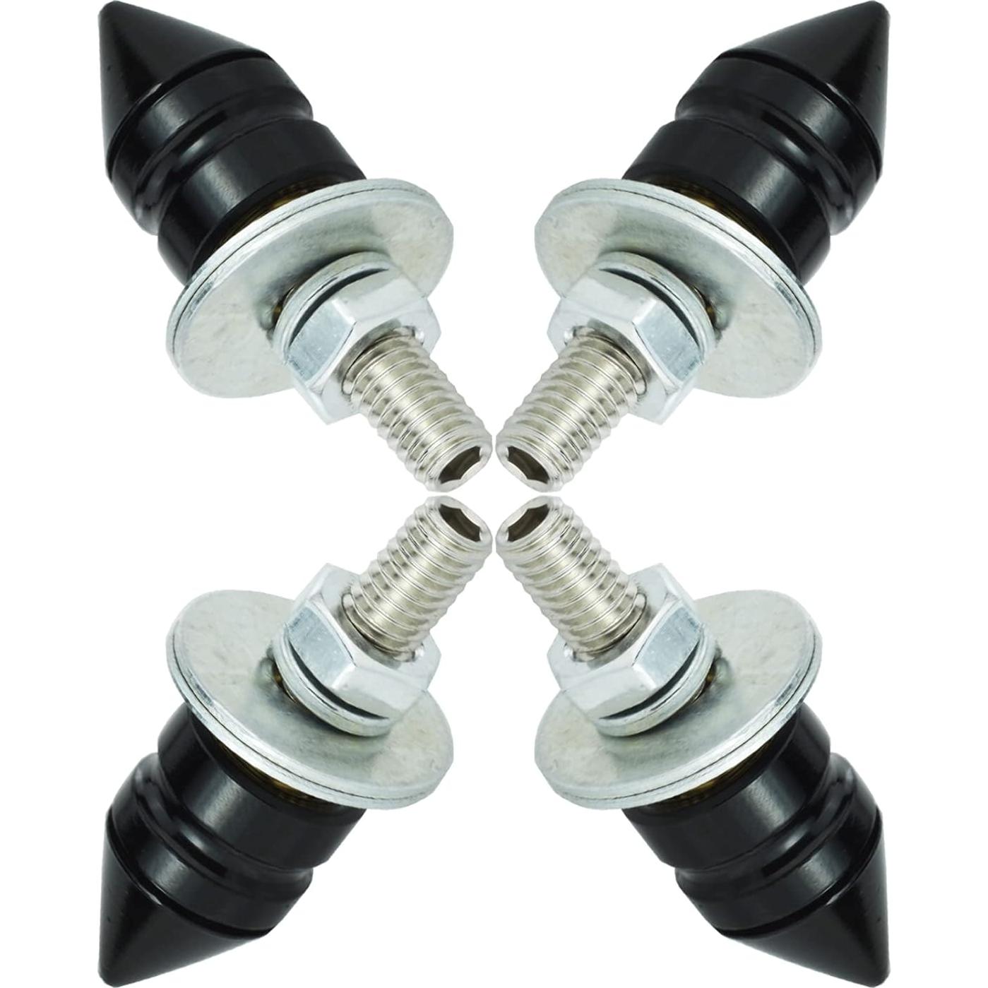 Kit de Tornillos Antirrobo para Placas de Matrícula Temzzer 4 Pcs