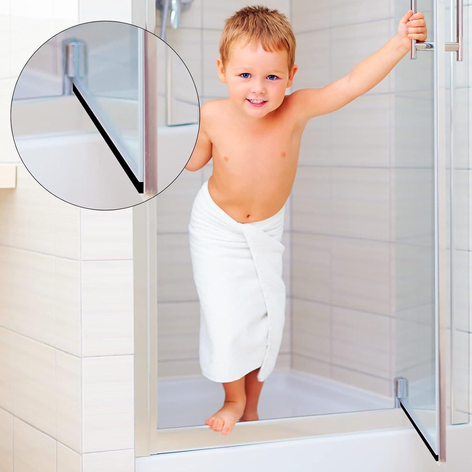 Sello Inferior de Puerta de Ducha Tondiamo 72 Pulgadas Negro