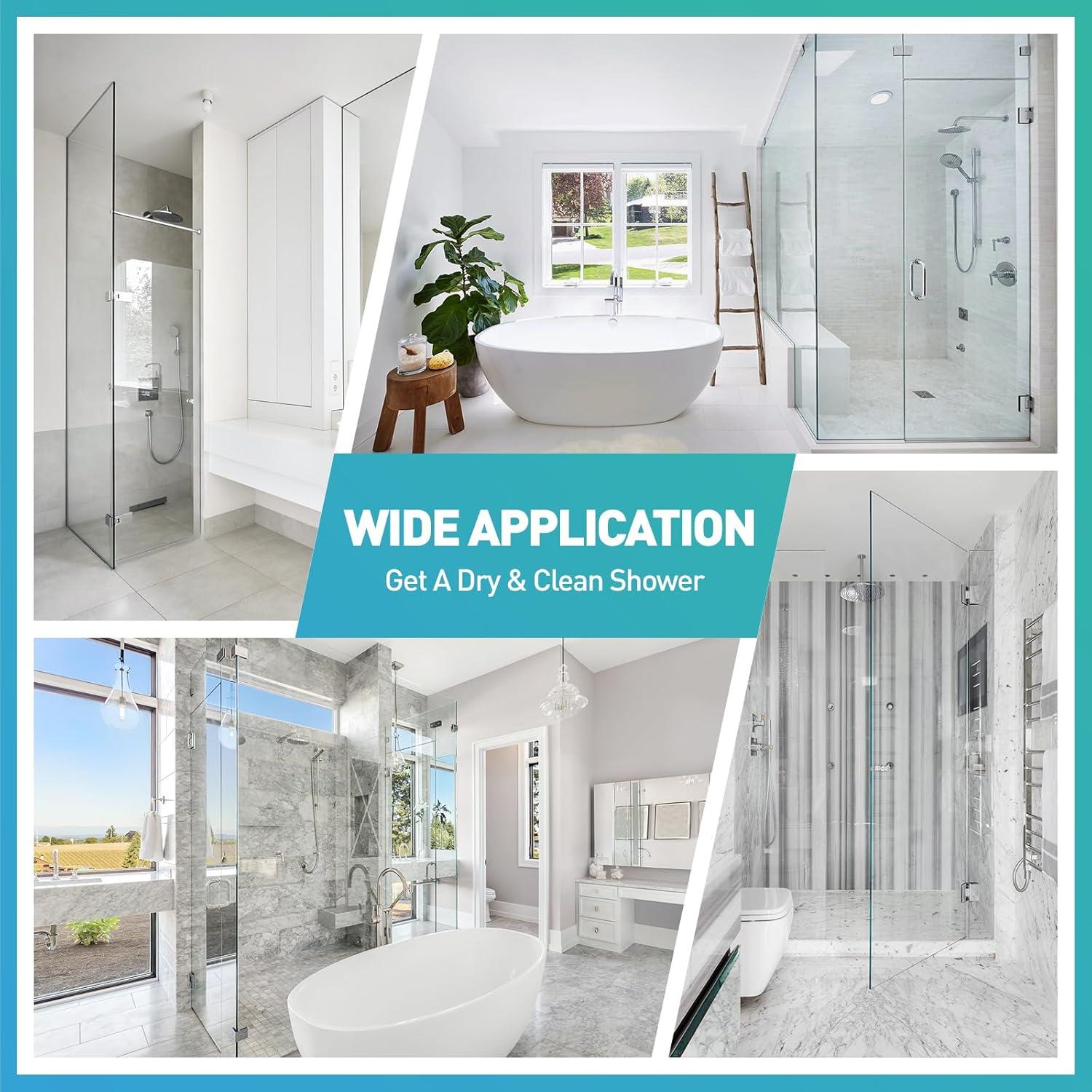 Sello Inferior de Puerta de Ducha FCSOTSPS 2PCS 11mm x 91cm