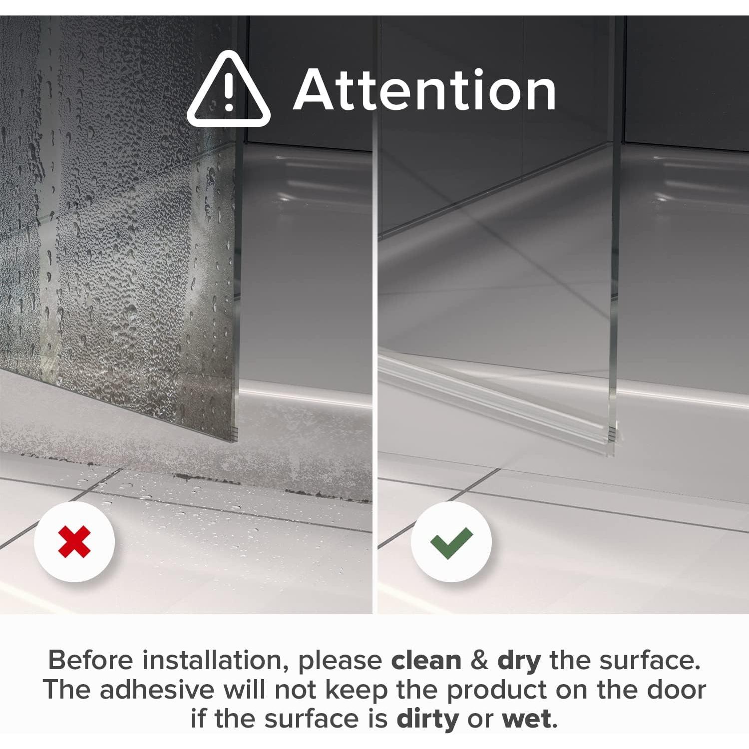 Sello Inferior para Puerta de Ducha X-Protector 40" (101.6 cm) Silicona