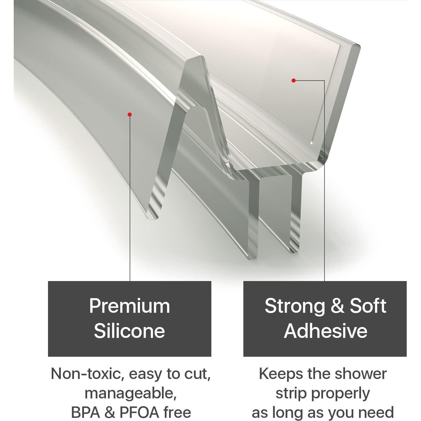 Sello Inferior para Puerta de Ducha X-Protector 40" (101.6 cm) Silicona