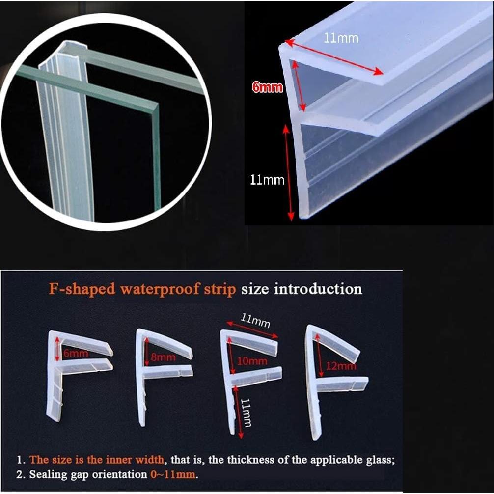 Tira de Sello para Puerta de Ducha Soezy 3m Silicona 6mm