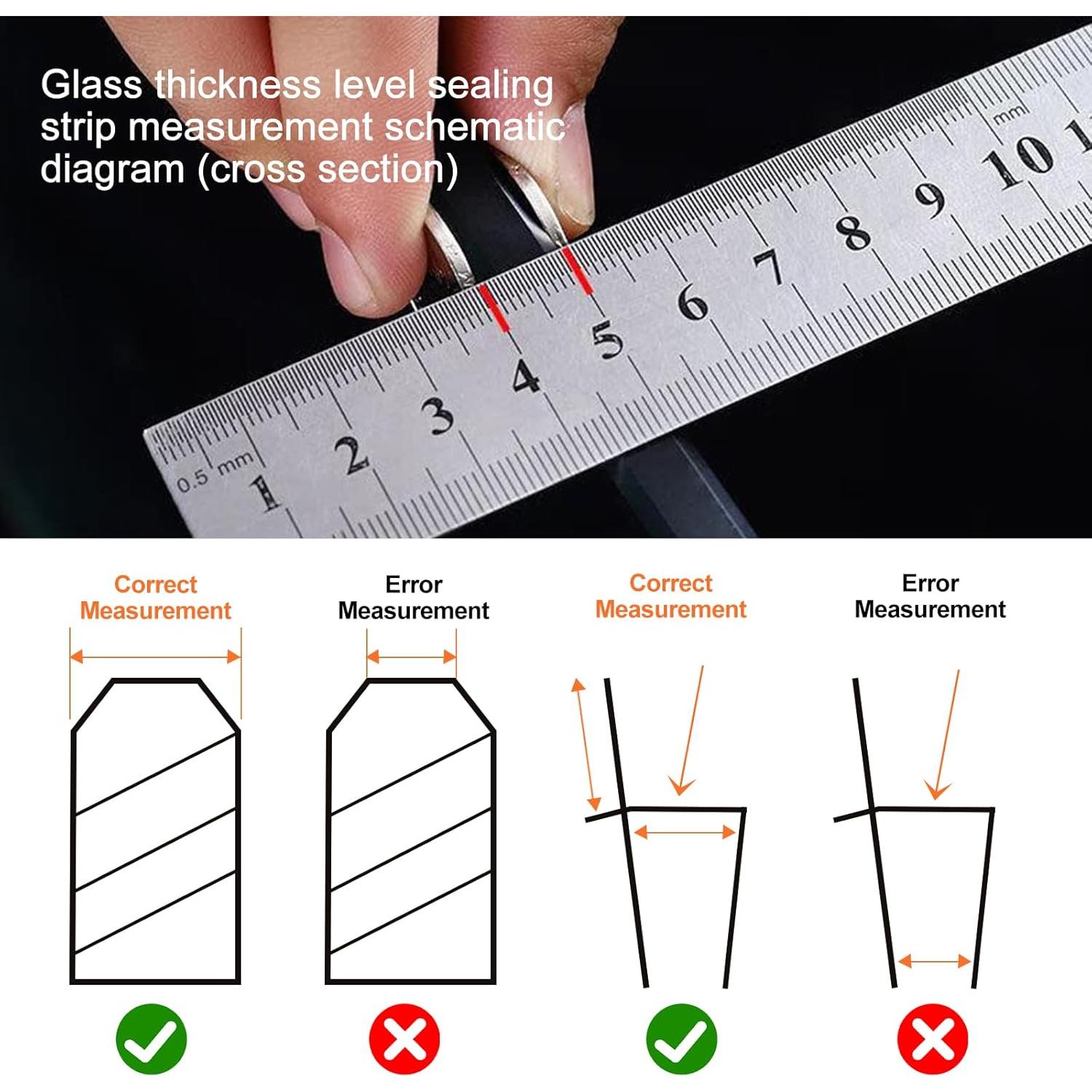 Tira de Sello para Puerta de Ducha Soezy 3m Silicona 6mm