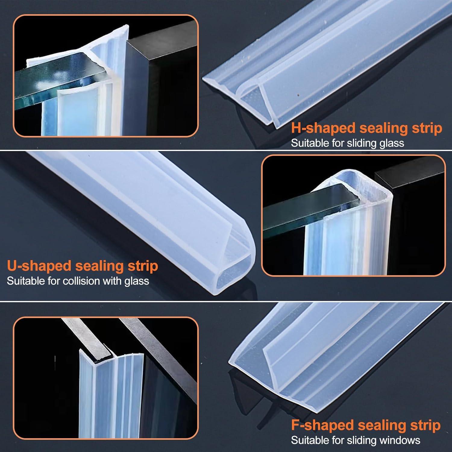 Tira de Sello para Puerta de Ducha Soezy 3m Silicona 6mm