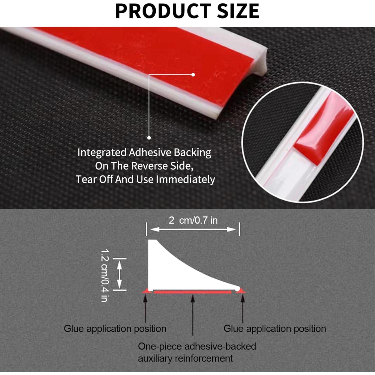 Dique de Agua Plegable KXNHFS 2M Negro para Ducha