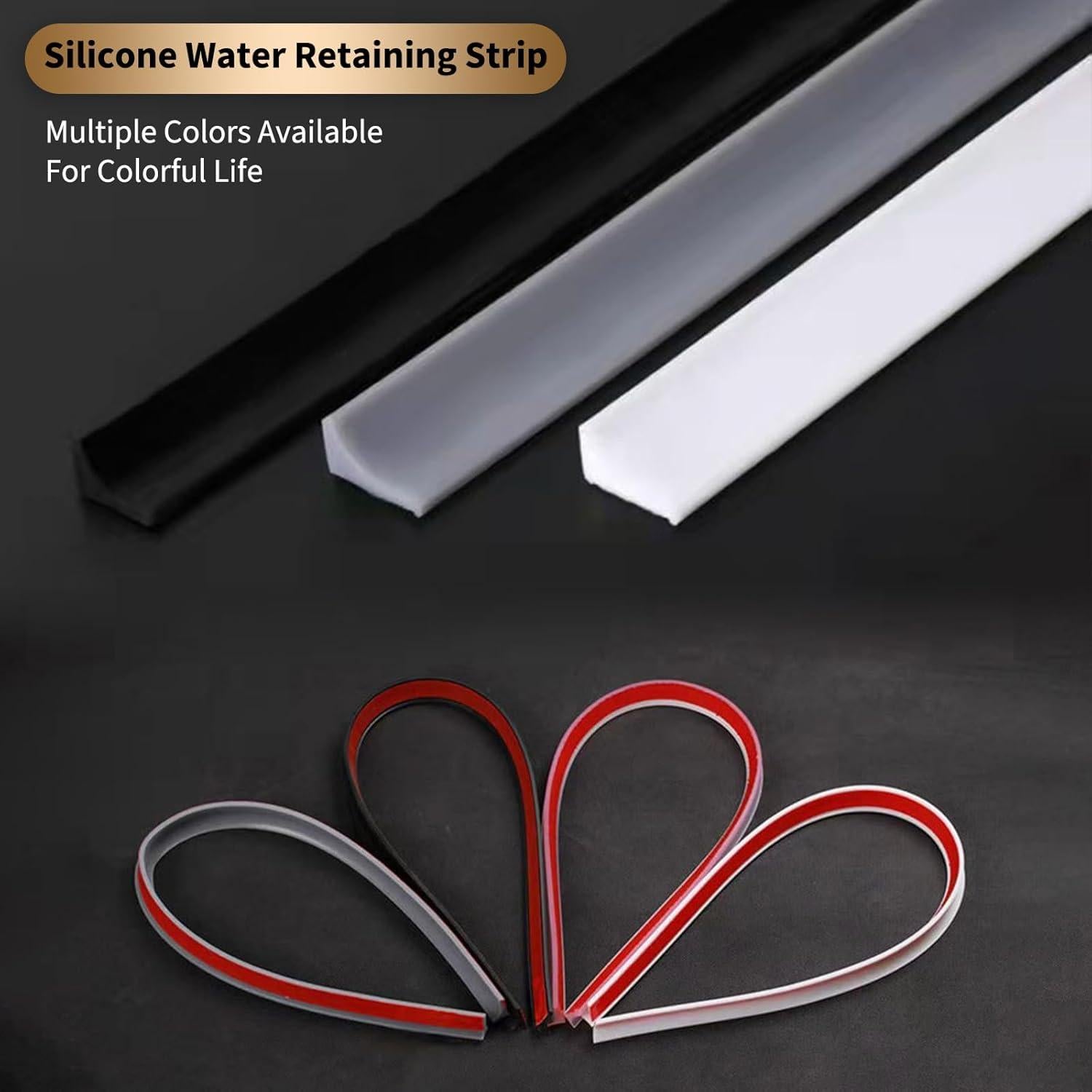 Dique de Agua Plegable KXNHFS 2M Negro para Ducha