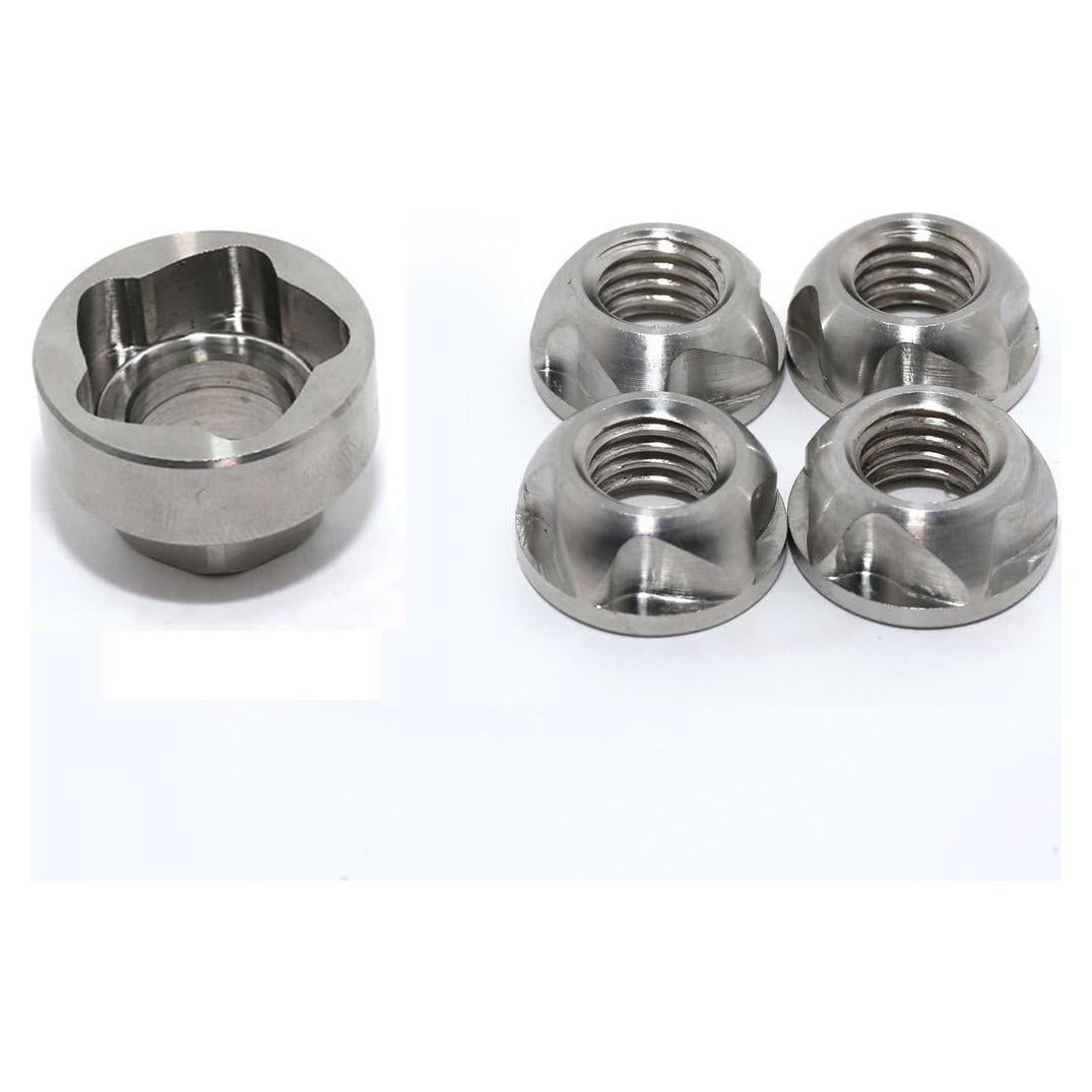 Tuercas de Bloqueo Antirrobo Lightronic M10 Acero Inoxidable