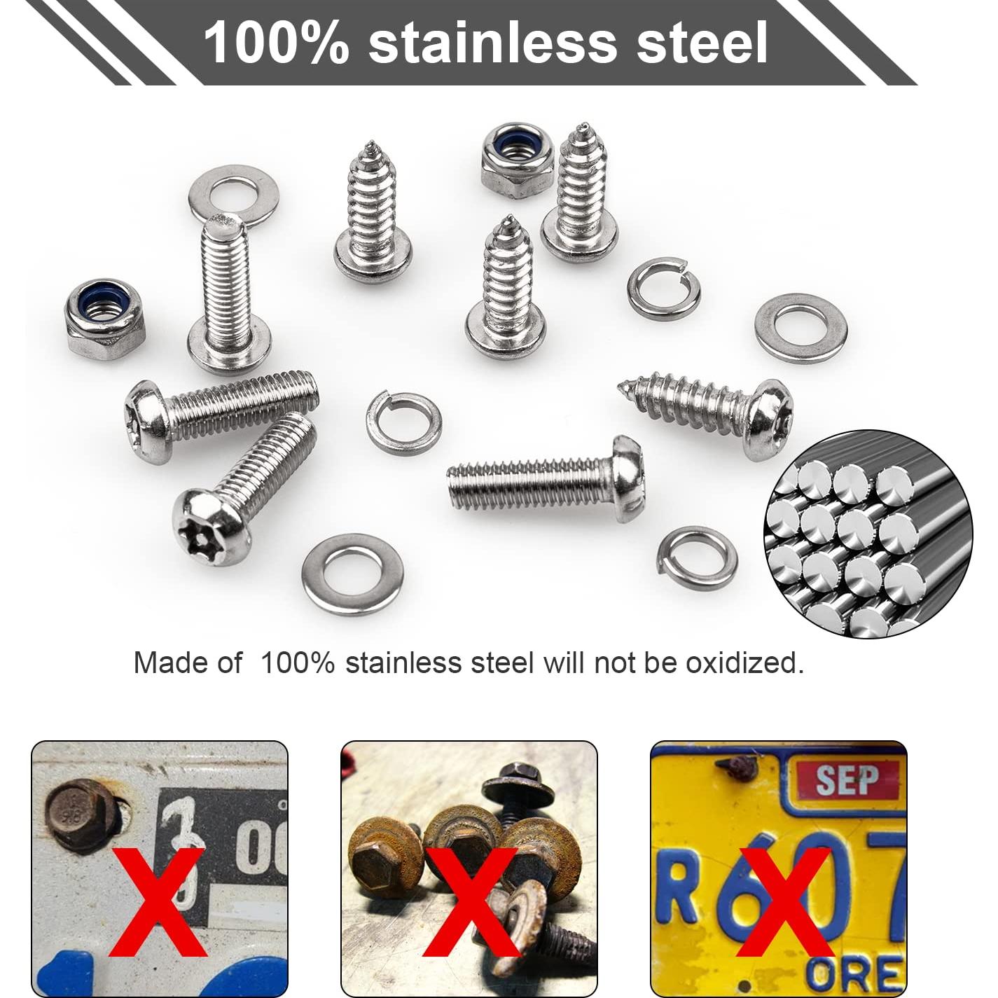 Kits de Tornillos Antirrobo Weico M6 para Placas de Matrícula