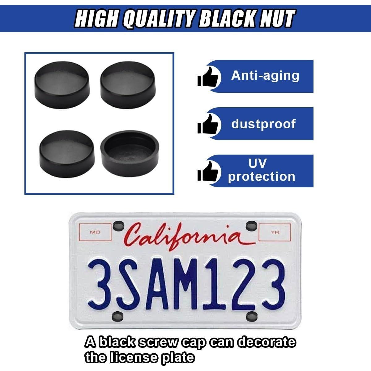 Kit de Tornillos Antirrobo DUSCOKE para Placas de Licencia 4 Pzas