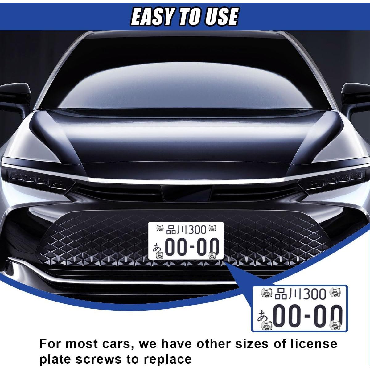 Kit de Tornillos Antirrobo DUSCOKE para Placas de Licencia 4 Pzas