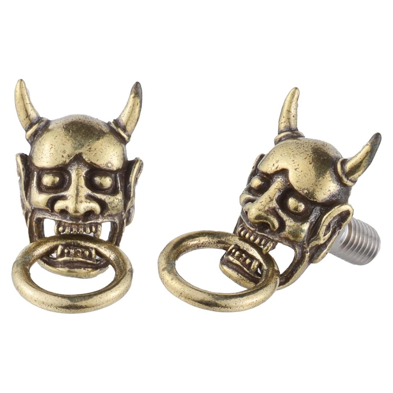 Tornillos Antirrobo para Placa de Licencia Temzzer - 2 Pcs Cobre