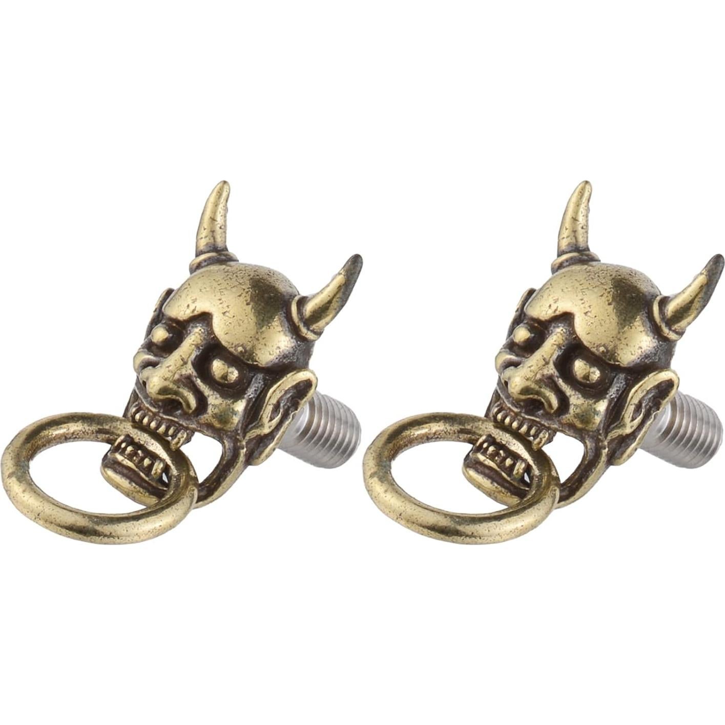 Tornillos Antirrobo para Placa de Licencia Temzzer - 2 Pcs Cobre