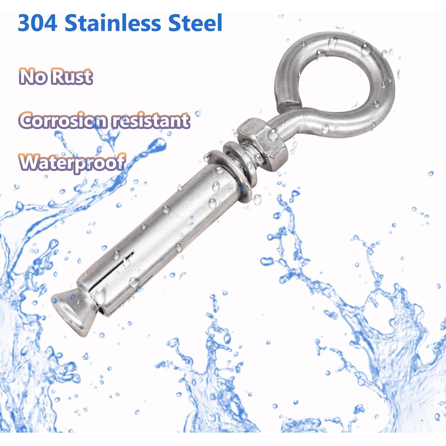 Anclajes de Pared de Concreto CUKAYO M8 106mm Acero Inoxidable