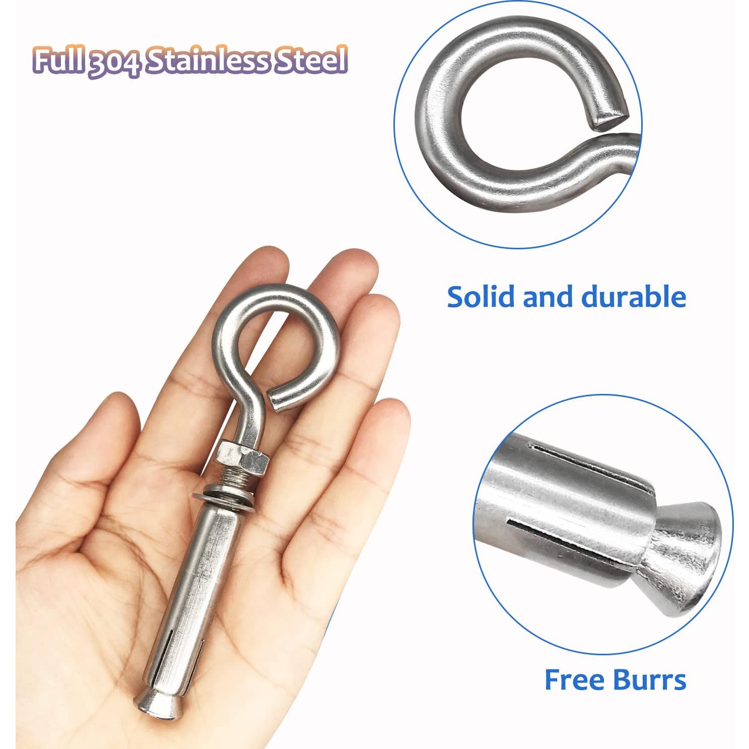 Anclajes de Pared de Concreto CUKAYO M8 106mm Acero Inoxidable