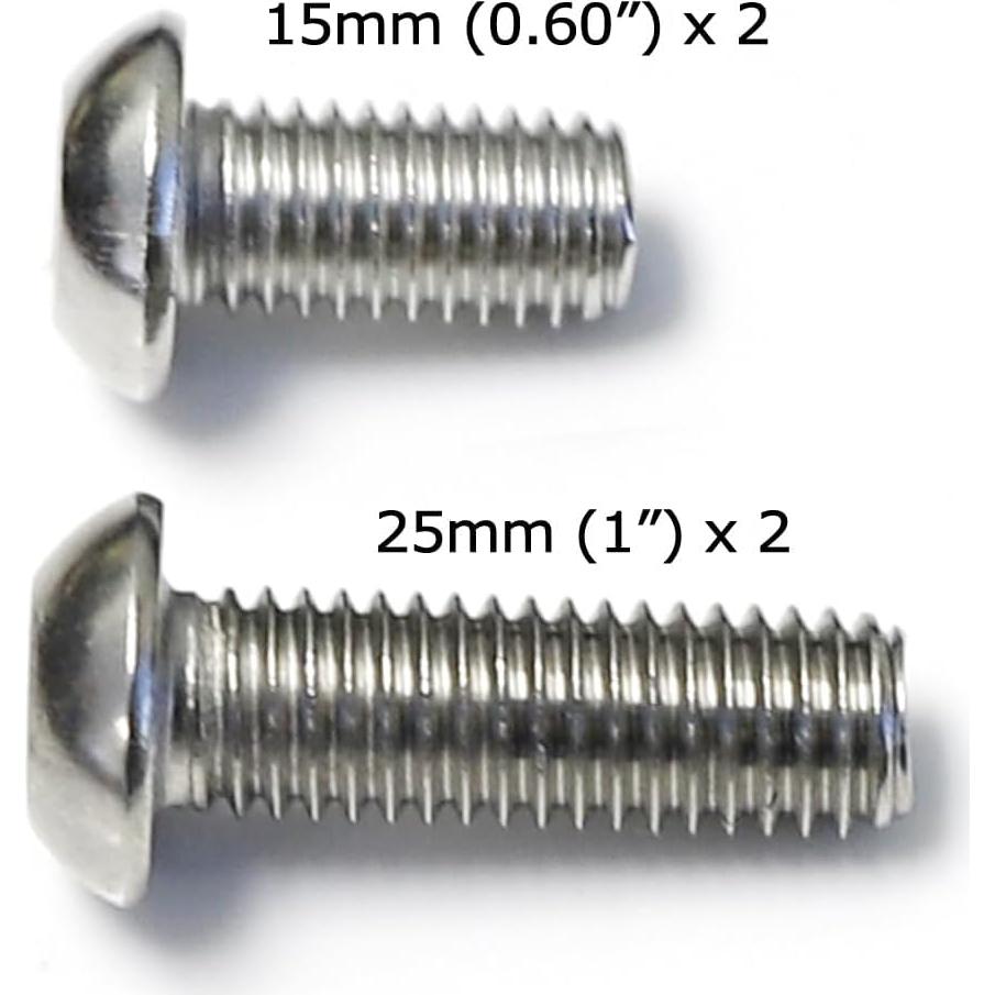Juego de Tornillos Antirrobo M8 iJDMTOY Acero Inoxidable LED