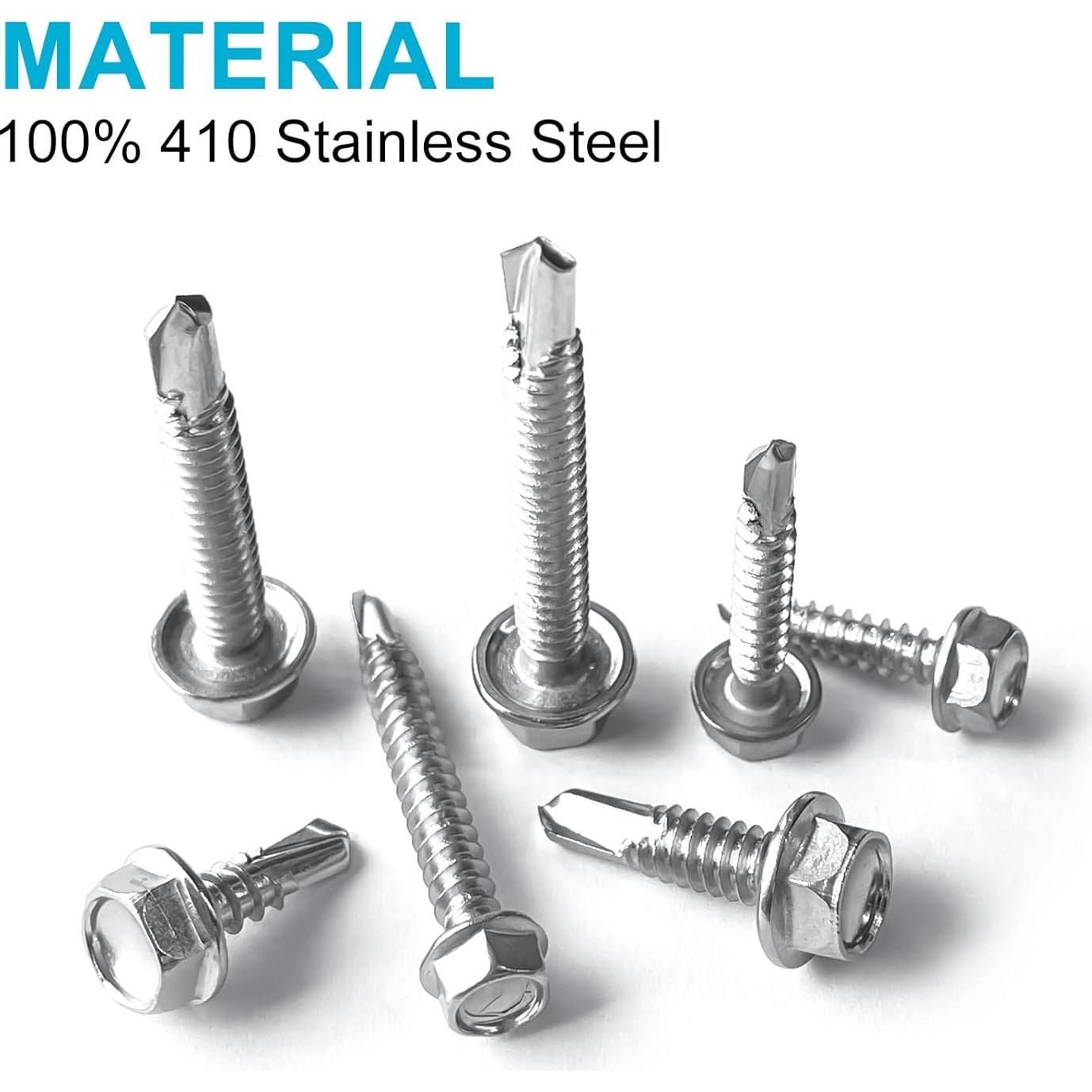 Juego de Tornillos Autoperforantes TrivdPro 430 Pcs Acero Inoxidable