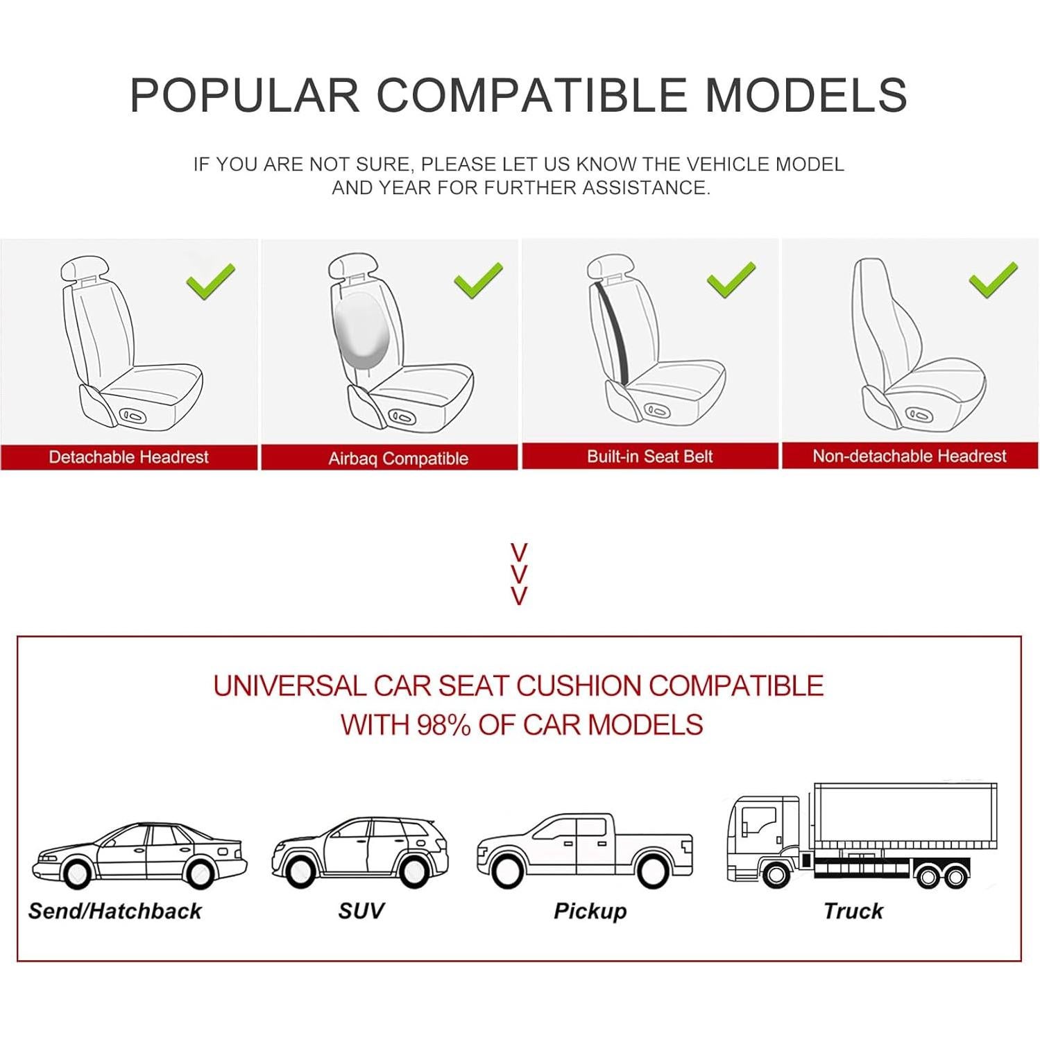 Funda de Asiento de Coche BOPUOVRE Cuero Sintético Café 1 Pieza