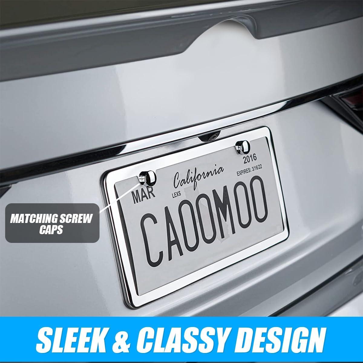 Kit de Tornillos Antirrobo para Placas de Licencia LKAHG Plata