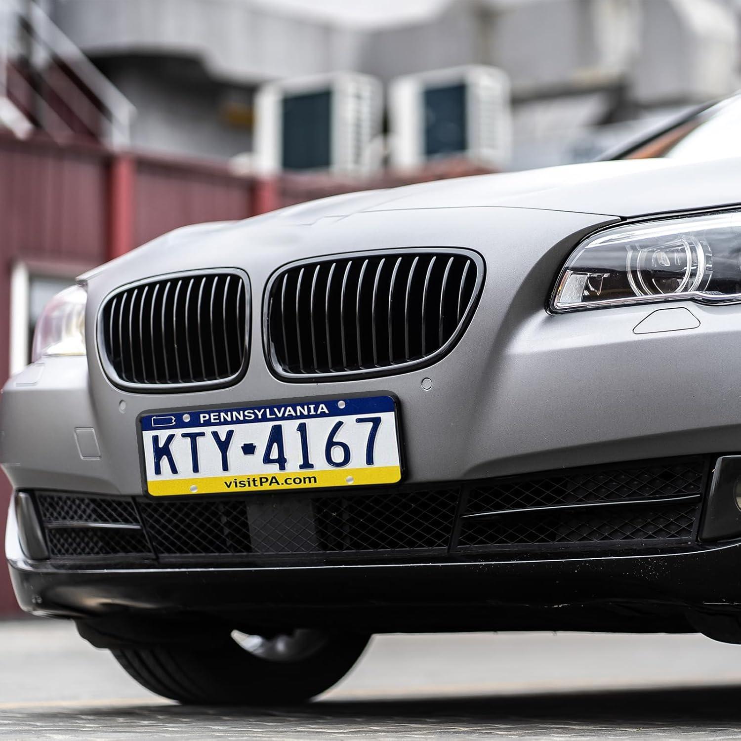 Kits de Tornillos Antirrobo para Placas de Licencia HJZHII Plata