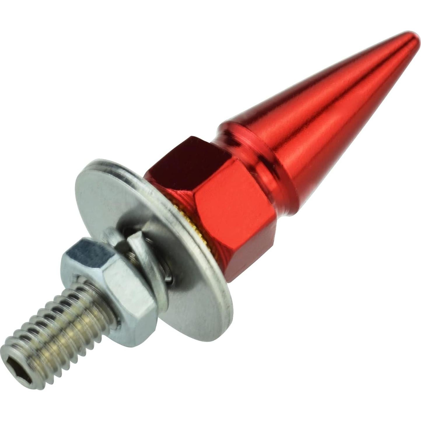 Tornillos Antirrobo para Placas de Matrícula Abfer 4 Pcs Rojo