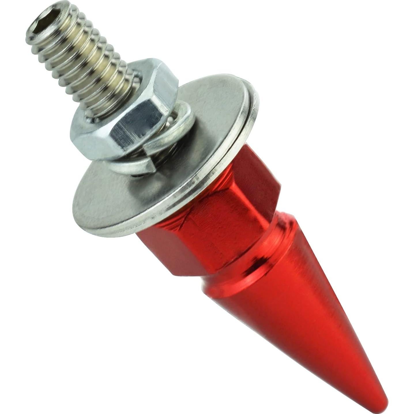 Tornillos Antirrobo para Placas de Matrícula Abfer 4 Pcs Rojo