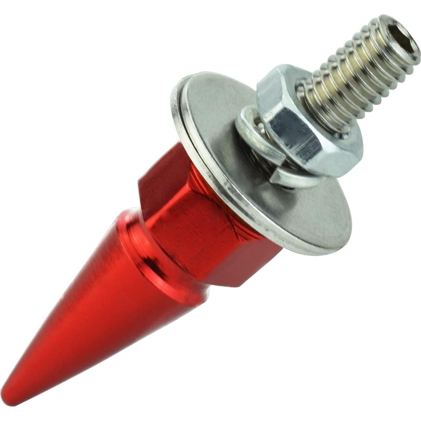 Tornillos Antirrobo para Placas de Matrícula Abfer 4 Pcs Rojo